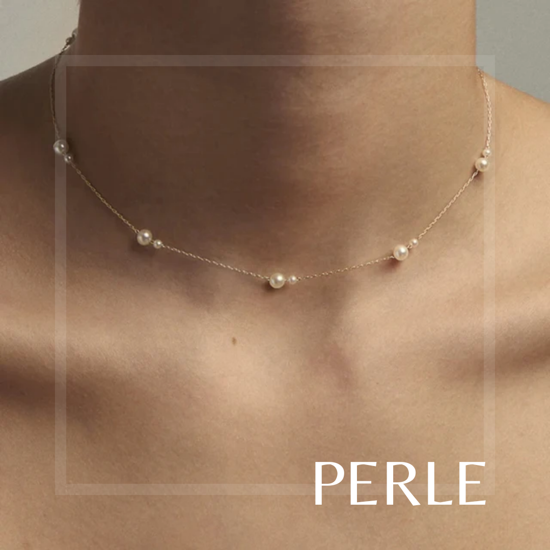 Celeste Glow- 18k Gold plated Pearl delecate Necklace