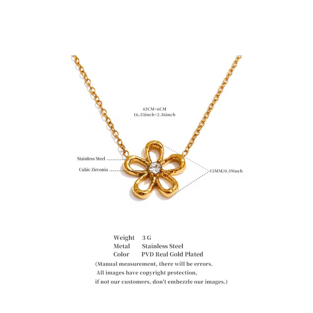 Onda Necklace : 18k PVD plated necklace