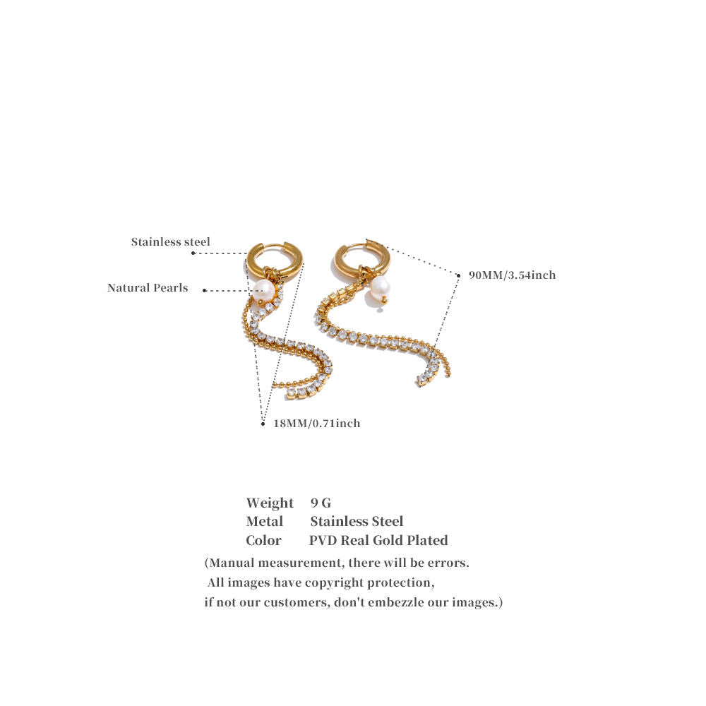 Pearl Bloom - drop earrings