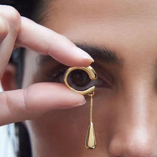 Looplet Ear Cuff - 18k PVD plated