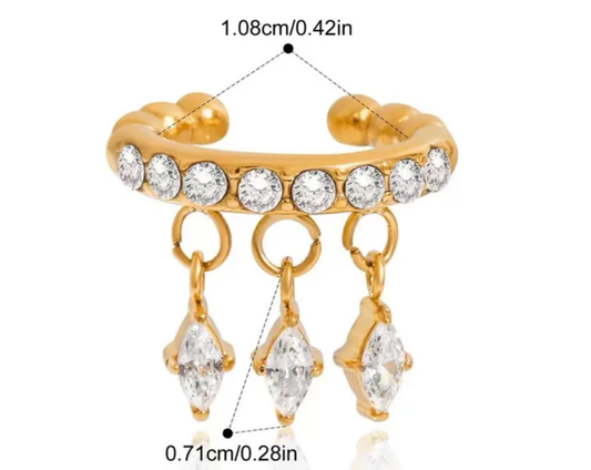 Nora Earcuff - 18k PVD gold plated