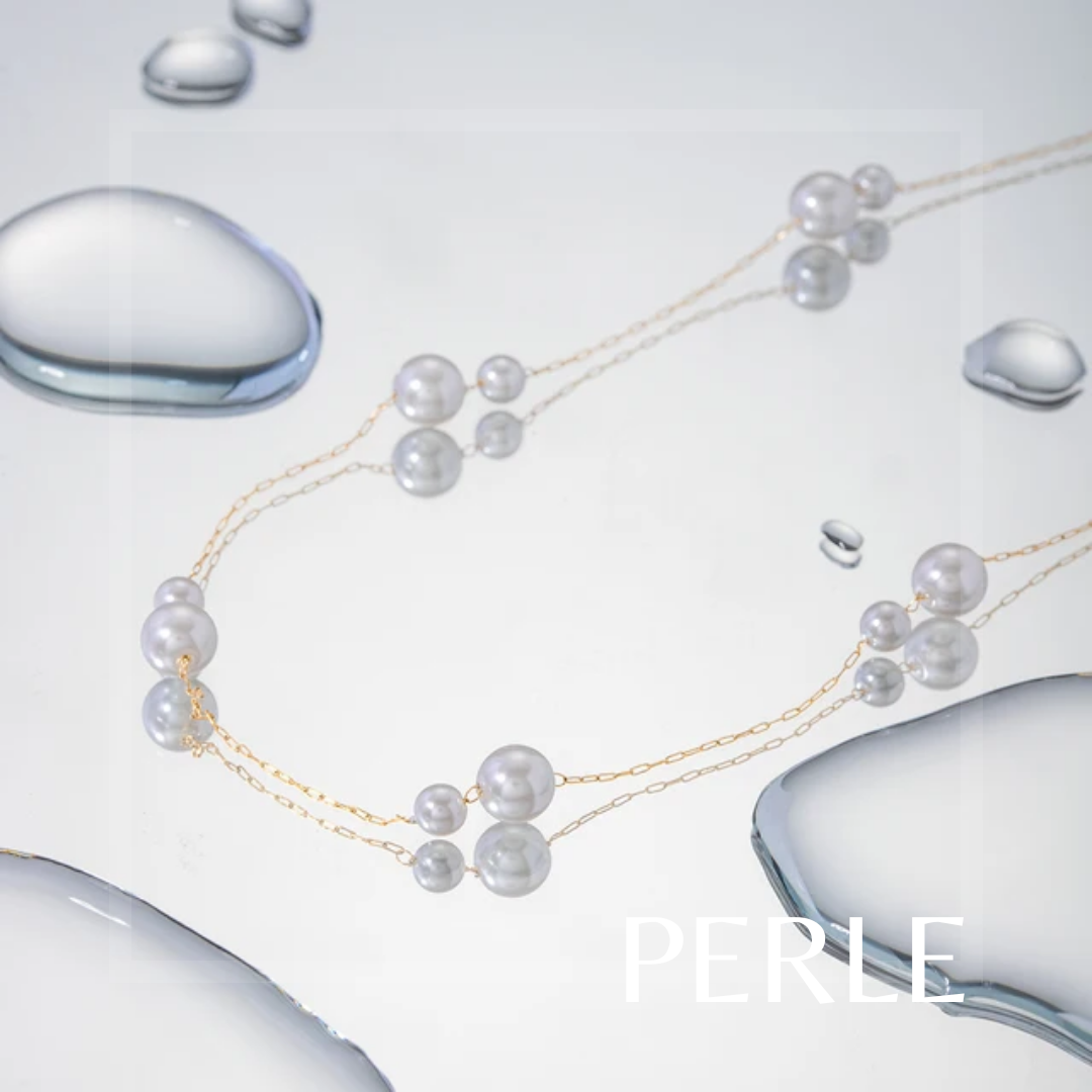 Celeste Glow- 18k Gold plated Pearl delecate Necklace