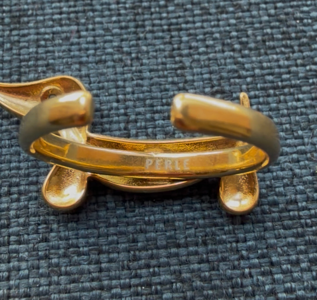 Dio Ring :- The adjustable 18k pvd plated ring
