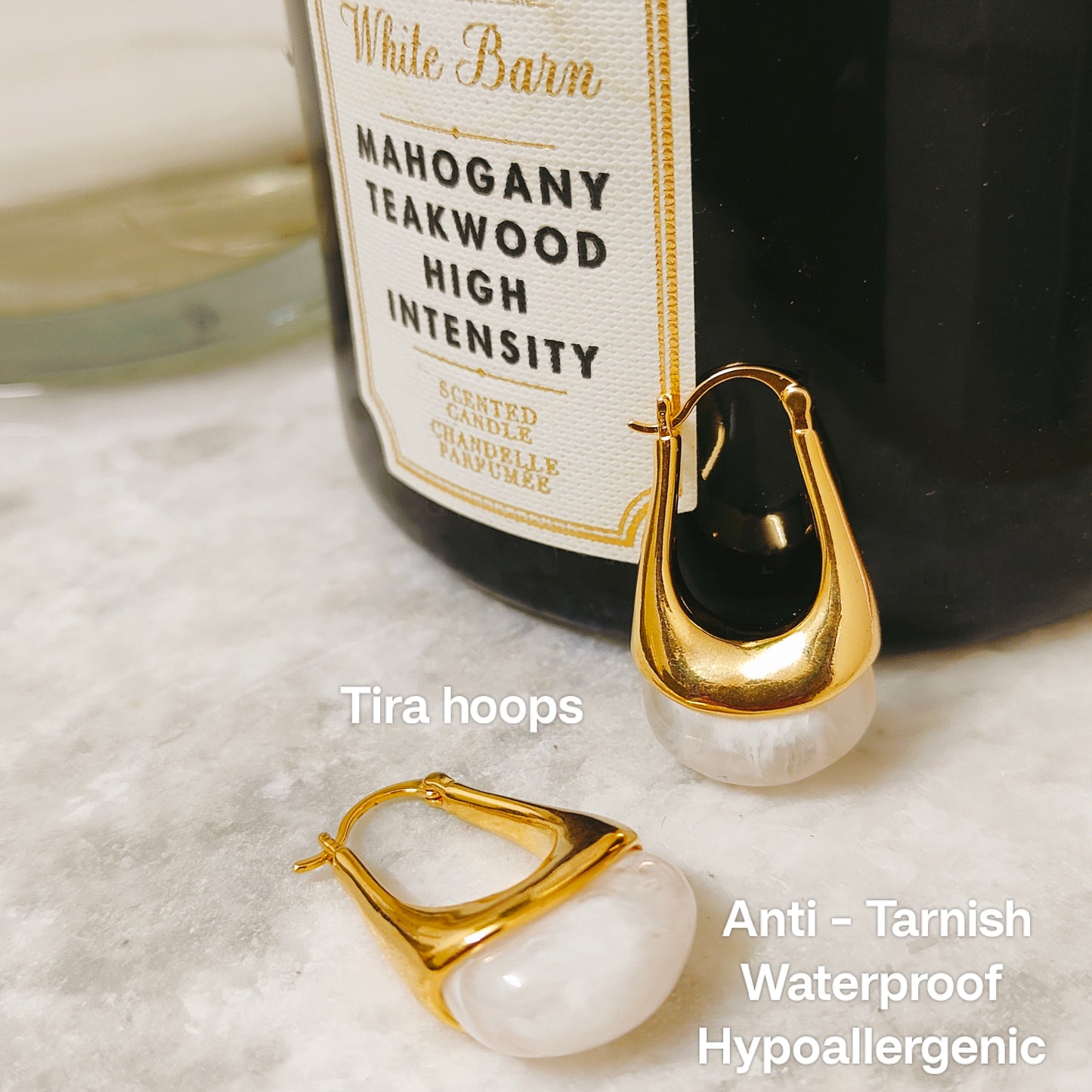 Tira Hoops - 18k PVD plating