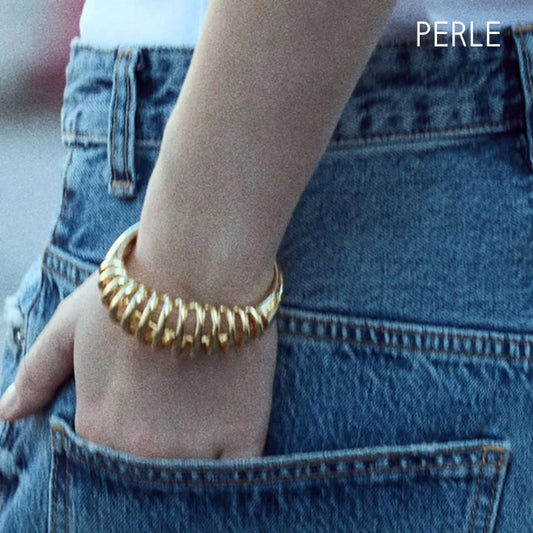 HandCuff Bracelet - 18k PVD Gold plated