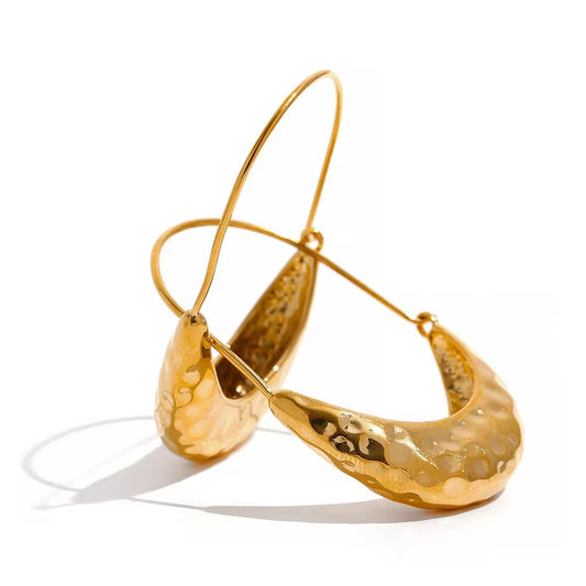 Amber Bloom hoop earrings