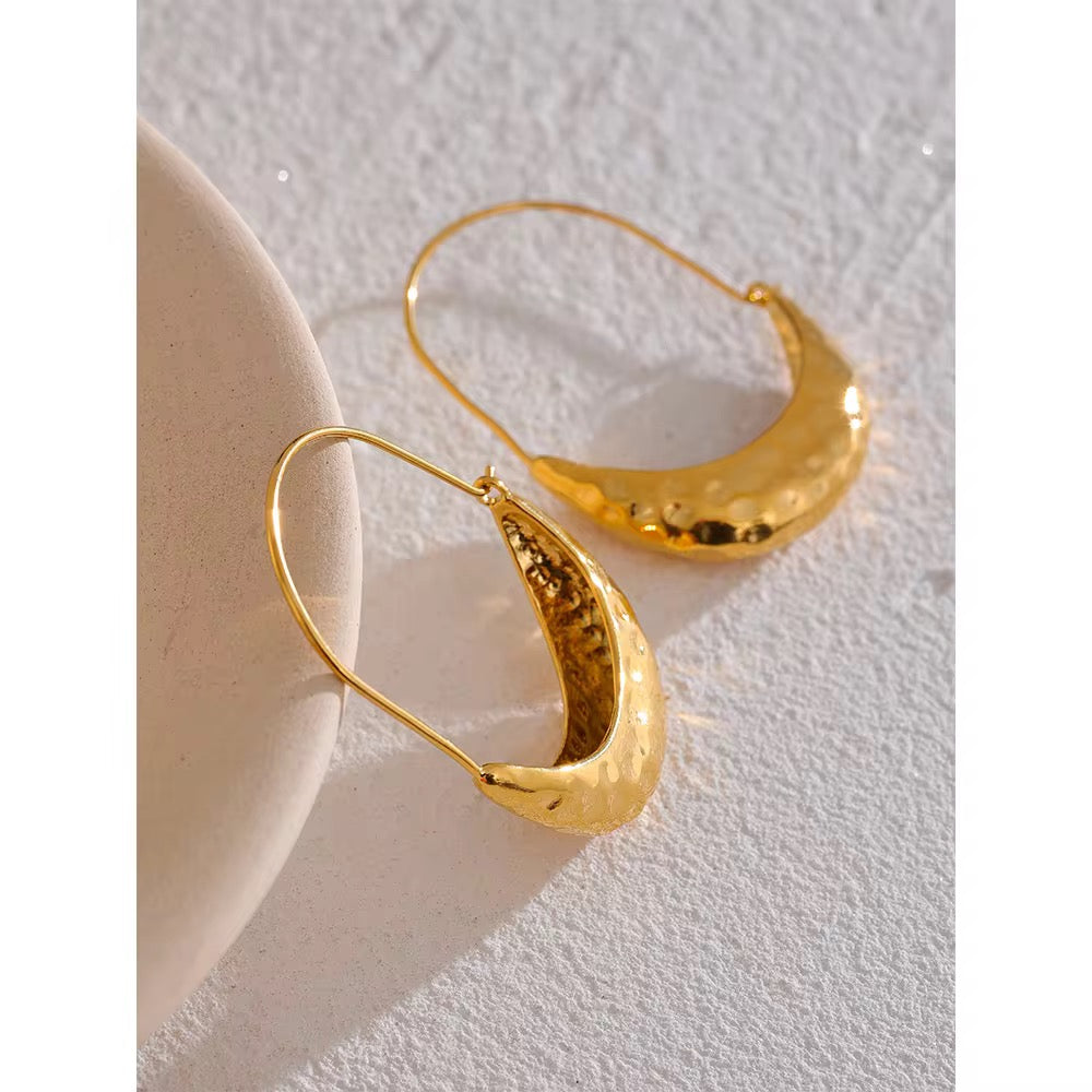 Amber Bloom hoop earrings
