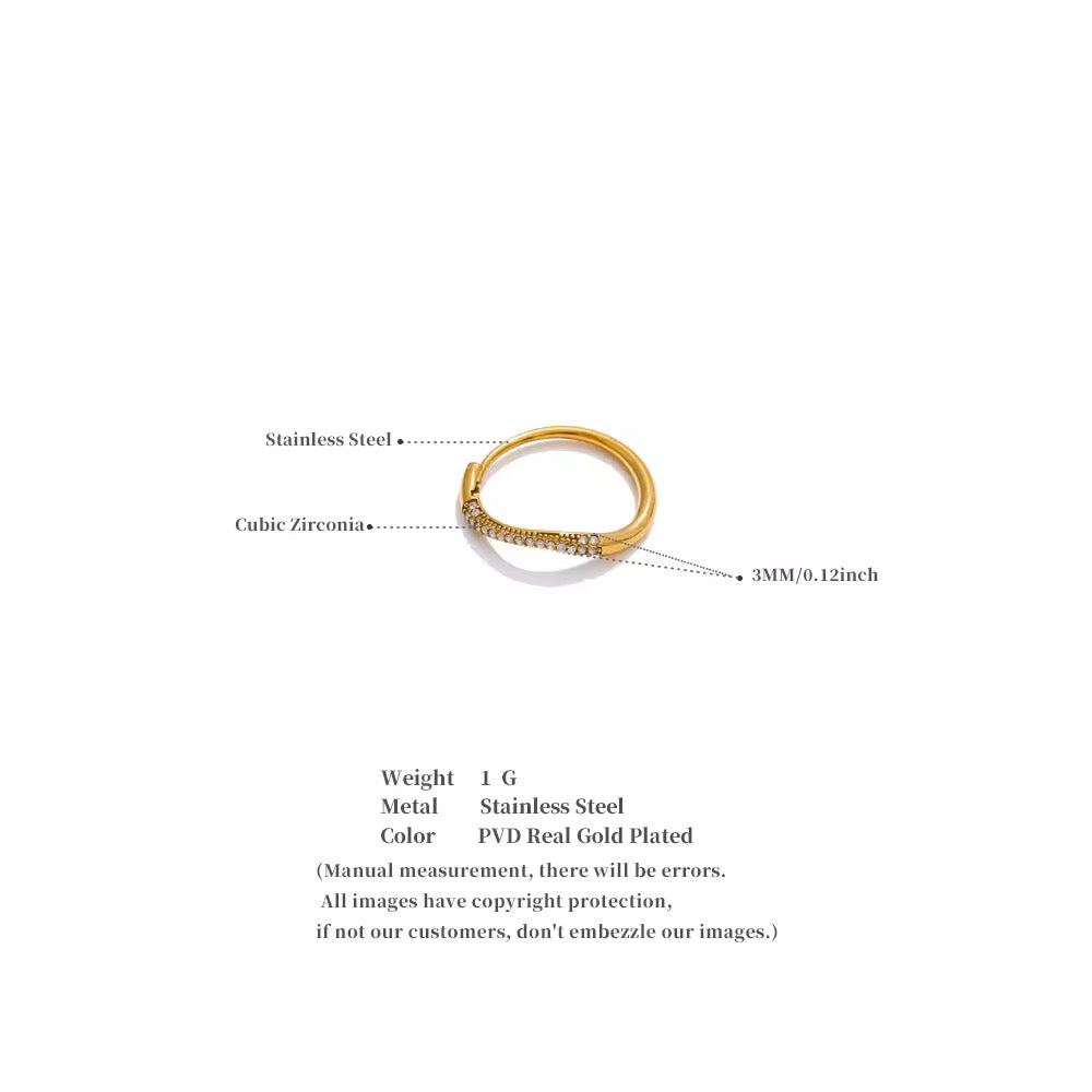 Kira Ring : Adjustable band ring