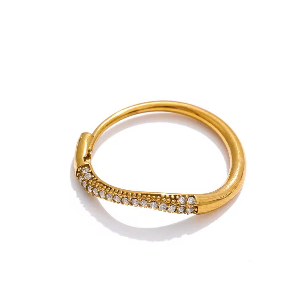 Kira Ring : Adjustable band ring