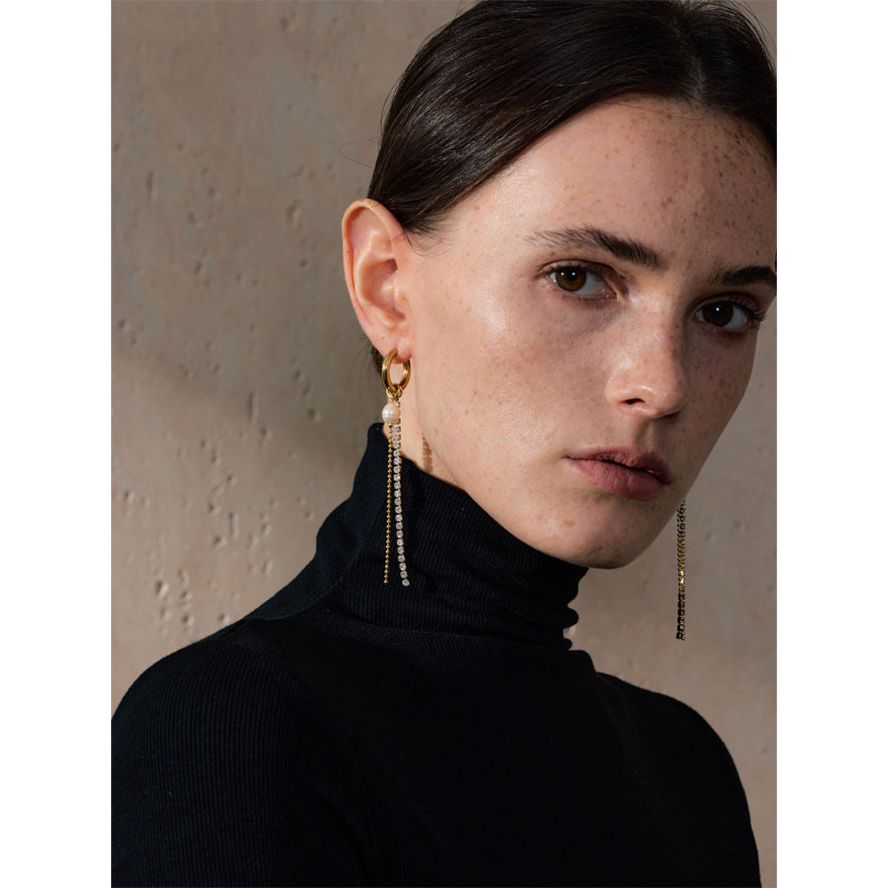 Pearl Bloom - drop earrings