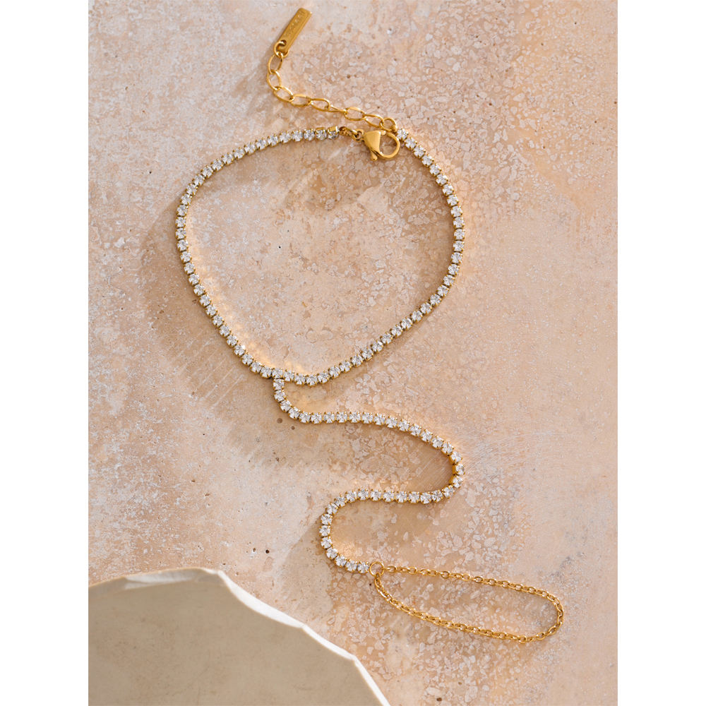 Stella hand chain Bracelet- 18k gold plated