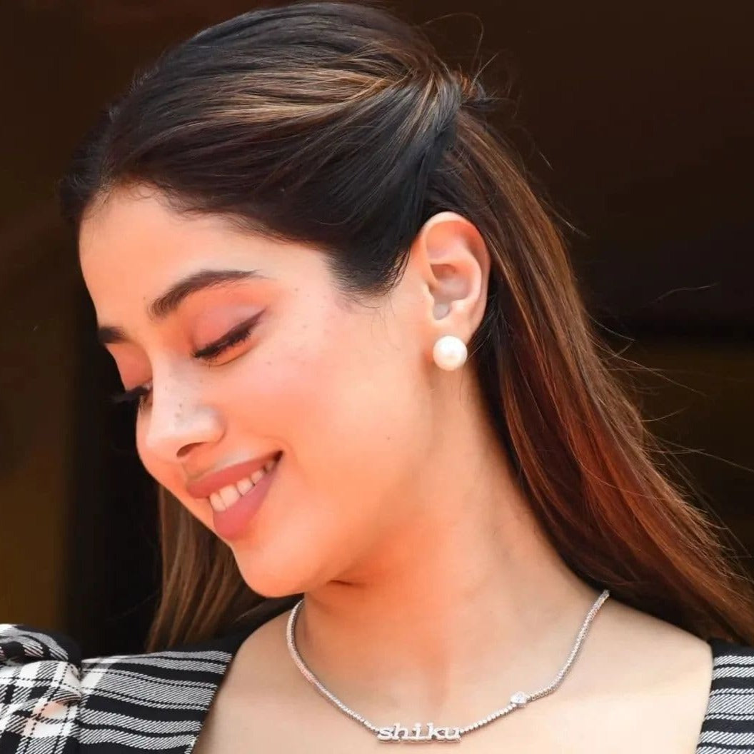 Janhvi Kapoor Pearl Studs